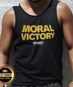Awesome Moral Victory Cricket Unfiltered Tank Top featuring a bold design perfect for cricket enthusiasts.