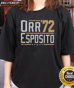 Funny Orr Esposito 72 Ladies Tee featuring a playful graphic design perfect for casual wear and fan appreciation.
