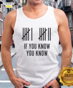 Good Six Seven If You Know You Know tank top featuring bold graphic design in casual style for summer fashion.
