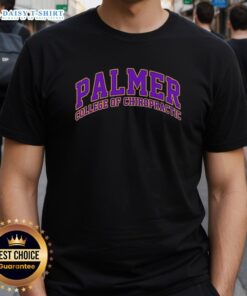 Awesome Palmer College of Chiropractic T-Shirt featuring vibrant design and college logo, perfect for chiropractic students.