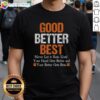 Chicago Bears vintage t-shirt featuring the quote 'Awesome Good Better Best Never Let It Rest' in bold lettering.