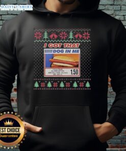 Awesome I Got That Dog In Me All Beef Hot Dog and 20oz Soda Christmas Ugly Hoodie with festive design and vibrant colors.