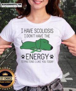 Funny I Have Scoliosis T-shirt for ladies, showcasing a humorous design perfect for those with scoliosis and a fun spirit.