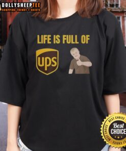Funny Life is Full of Ups and Downs Ladies Tee featuring a humorous design on a casual shirt perfect for everyday wear.