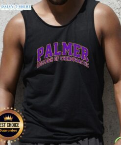 Awesome Palmer College of Chiropractic tank top featuring a stylish design, perfect for students and alumni.