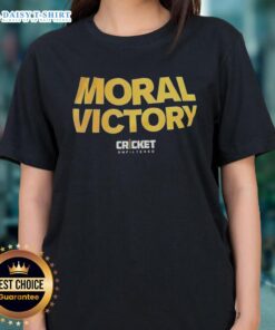 Awesome Moral Victory Cricket Unfiltered Ladies Tee featuring a stylish design perfect for female cricket enthusiasts.