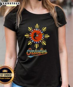 Awesome 2025 Baltimore Orioles Baseball X Hispanic Ladies Tee showcasing vibrant design and team spirit.