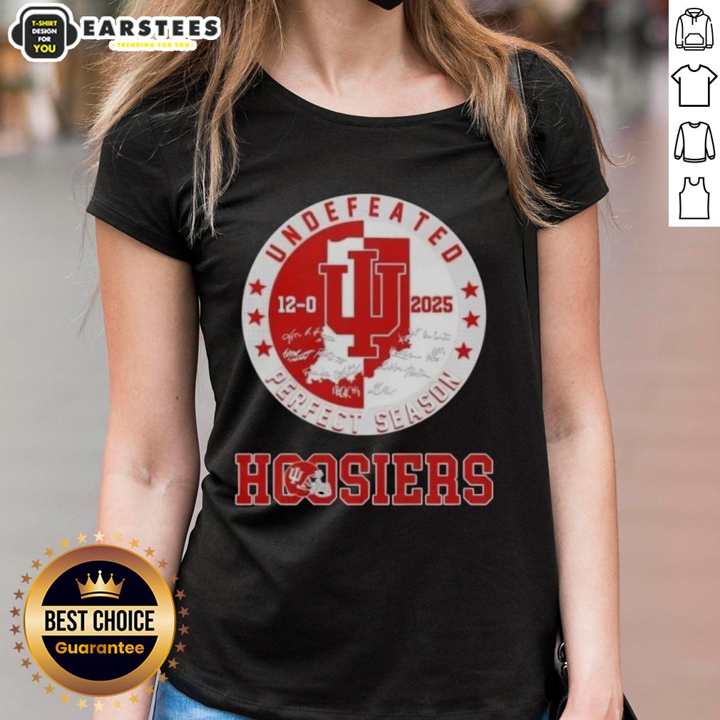 awesome-2025-undefeated-12-0-perfect-season-indiana-hoosiers-all-signatures-ladies-tee Awesome 2025 Undefeated 12-0 Perfect Season Indiana Hoosiers Ladies Tee with all signatures featured.