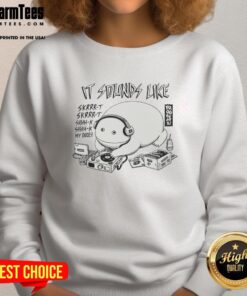 Awesome A Frog Beats It Sound Like Skrrr Sweatshirt featuring vibrant graphics and a stylish design for casual wear.