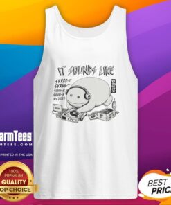 Awesome A Frog Beats It Sound Like Skrrr Tank Top featuring a vibrant frog graphic and bold text design.