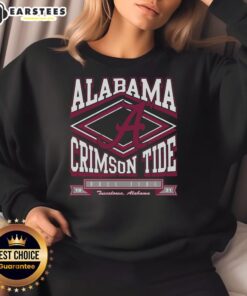 Alt Text: Stylish Alabama Crimson Tide heater sweatshirt featuring team colors and logo, perfect for game day and chilly weather.