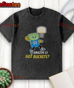 Awesome Amazon S3 Got Buckets Washed T-Shirt featuring a fun design for cloud storage enthusiasts and tech lovers.