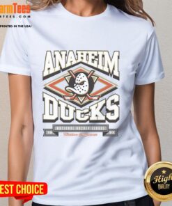 Awesome Anaheim Ducks Heater Ladies Tee featuring team colors and logo, perfect for female fans supporting the Ducks.
