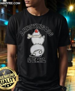 Awesome Annoying Dog and Emil T-Shirt featuring a playful dog design, perfect for pet lovers and casual wear.