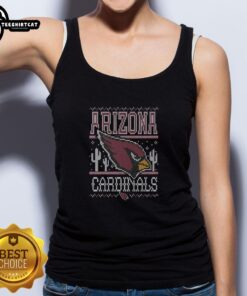 Awesome Arizona Cardinals holiday tank top featuring vibrant team colors and festive design for fans celebrating the season.