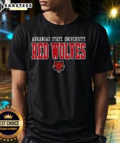 Awesome Arkansas State University Sidekick Red Wolves T-Shirt featuring bold logo and vibrant colors, perfect for fans.