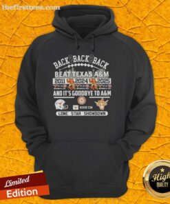 Texas Longhorns hoodie celebrating back-to-back Lone Star Showdown victories against Texas A&M. Perfect for fans!