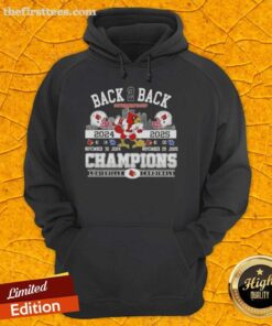 Alt Text: Awesome Back 2 Back Governors Cup 2024-25 Louisville Cardinals football helmets on a skyline hoodie.