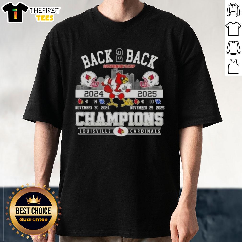 awesome-back-2-back-governors-cup-2024-25-louisville-cardinals-football-helmets-skyline-t-shirt Awesome Back 2 Back Governor's Cup 2024-25 Louisville Cardinals Football Helmets Skyline T-Shirt design showcasing team pride.