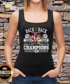 Awesome Back 2 Back Governors Cup 2024-25 Louisville Cardinals football helmets on a Skyline tank top.