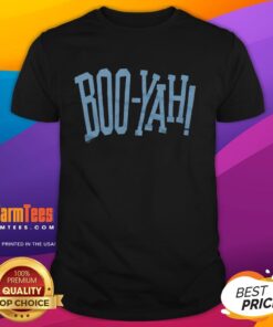 Awesome Boo-Yah T-Shirt featuring bold graphics and vibrant colors, perfect for casual wear and expressing enthusiasm.