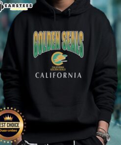 Awesome California Golden Seals Vintage Sweep Down Hoodie showcasing retro design and team spirit.