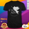 Awesome Canada We Stand On Guard For Thee T-Shirt featuring a patriotic design celebrating Canadian heritage and pride.
