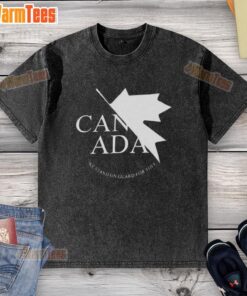 Awesome Canada We Stand On Guard For Thee washed t-shirt featuring a stylish design and comfortable fit for casual wear.