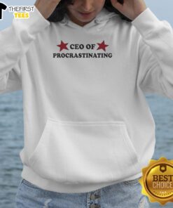Awesome CEO of Procrastinating Hoodie featuring a stylish design perfect for casual wear and procrastination enthusiasts.
