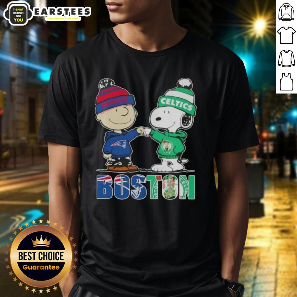 awesome-charlie-brown-and-snoopy-boston-city-sports-new-england-patriots-x-boston-celtics-t-shirt-1 Alt Text: Awesome Charlie Brown and Snoopy Boston City Sports t-shirt featuring New England Patriots and Boston Celtics logos.