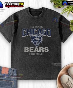 Alt Text: Awesome Chicago Bears historic head-on washed t-shirt featuring the iconic team logo in vibrant colors.