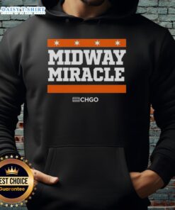 Awesome Chicago Bears Midway Miracle Hoodie featuring vibrant team colors and bold graphics for fans and collectors.