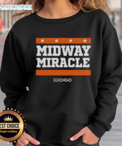 Awesome Chicago Bears Midway Miracle Sweatshirt featuring bold graphics and a cozy design for fans of the team.