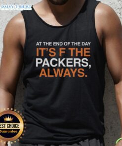 DJ Moore in a Chicago Bears tank top, showcasing team spirit with a bold 'F the Packers' statement at sunset.