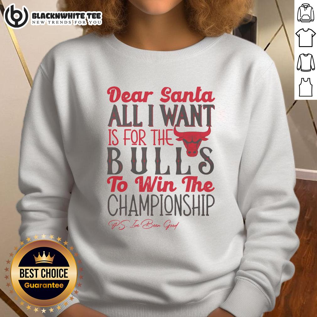 Awesome Chicago Bulls All I Want For Christmas Sweatshirt Awesome Chicago Bulls All I Want For Christmas Sweatshirt featuring festive design and team logo for NBA fans.