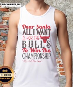 Awesome Chicago Bulls All I Want For Christmas tank top featuring festive design and team logo, perfect for fans.