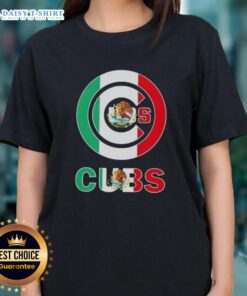 Awesome Chicago Cubs Baseball tee featuring the Mexican flag design for ladies, perfect for fans and stylish wear.