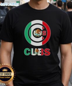 Awesome Chicago Cubs Baseball X Mexican Flag T-Shirt featuring vibrant colors and unique design for fans.