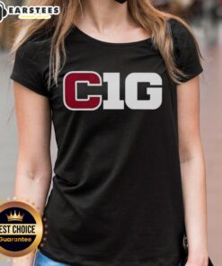 Awesome Cig Ten logo on a stylish ladies tee, perfect for casual wear and showcasing your unique style.