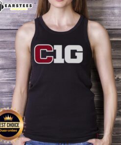 Alt Text: Awesome Cig Ten logo tank top featuring a stylish design for casual wear, perfect for summer outfits and street style.