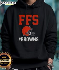 Alt Text: Awesome Cleveland Browns FFS helmet hoodie showcasing team spirit and style for fans of the Cleveland Browns.