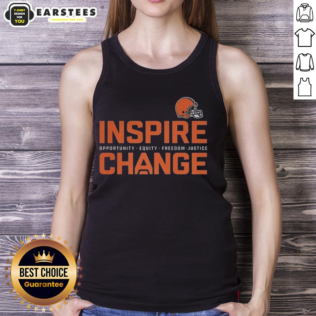 awesome-cleveland-browns-inspire-change-inspire-opportunity-equity-freedom-justice-change-football-tank-top Alt Text: Cleveland Browns Inspire Change tank top promoting equity, freedom, and justice in football culture.