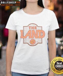 2025 Cleveland Cavaliers City Edition ladies tee featuring stylish design, perfect for fans in The Land.