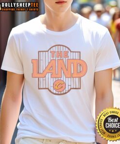 Awesome Cleveland Cavaliers The Land Court City Edition 2025 T-Shirt featuring team logo and vibrant design.