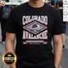 Awesome Colorado Avalanche Heater T-Shirt showcasing team colors and logo, perfect for fans and game day attire.
