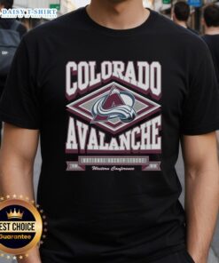 Awesome Colorado Avalanche Heater T-Shirt showcasing team colors and logo, perfect for fans and game day attire.