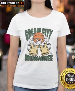 Awesome Cream City Milwaukee Ladies Tee featuring stylish design and comfortable fit, perfect for Milwaukee fans.