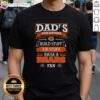 Awesome Dad's Job Duties T-Shirt featuring Build, Fix, and Raise a Chicago Bears Fan design for proud fathers.