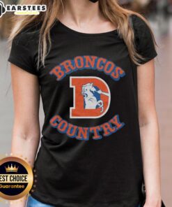 Awesome Denver Broncos Country ladies tee featuring vibrant team colors and logo, perfect for female fans.