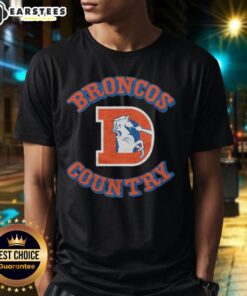Awesome Denver Broncos Country T-Shirt featuring team colors and logo, perfect for fans supporting their favorite NFL team.